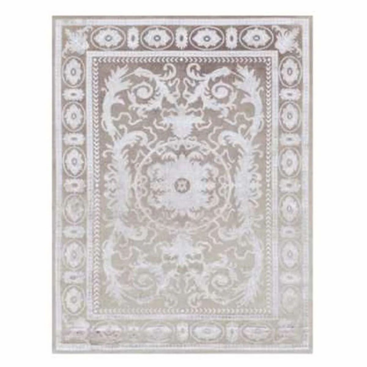 Luxury Baroque Hotel Carpet Gray - Various Sizes