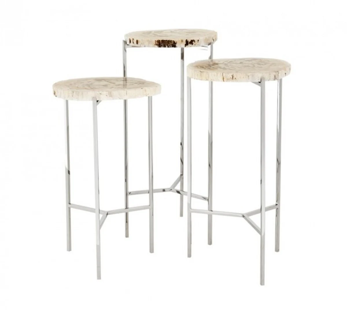 Luxury Art Deco Designer Side Table Set of 3 - Luxury Side Table Set