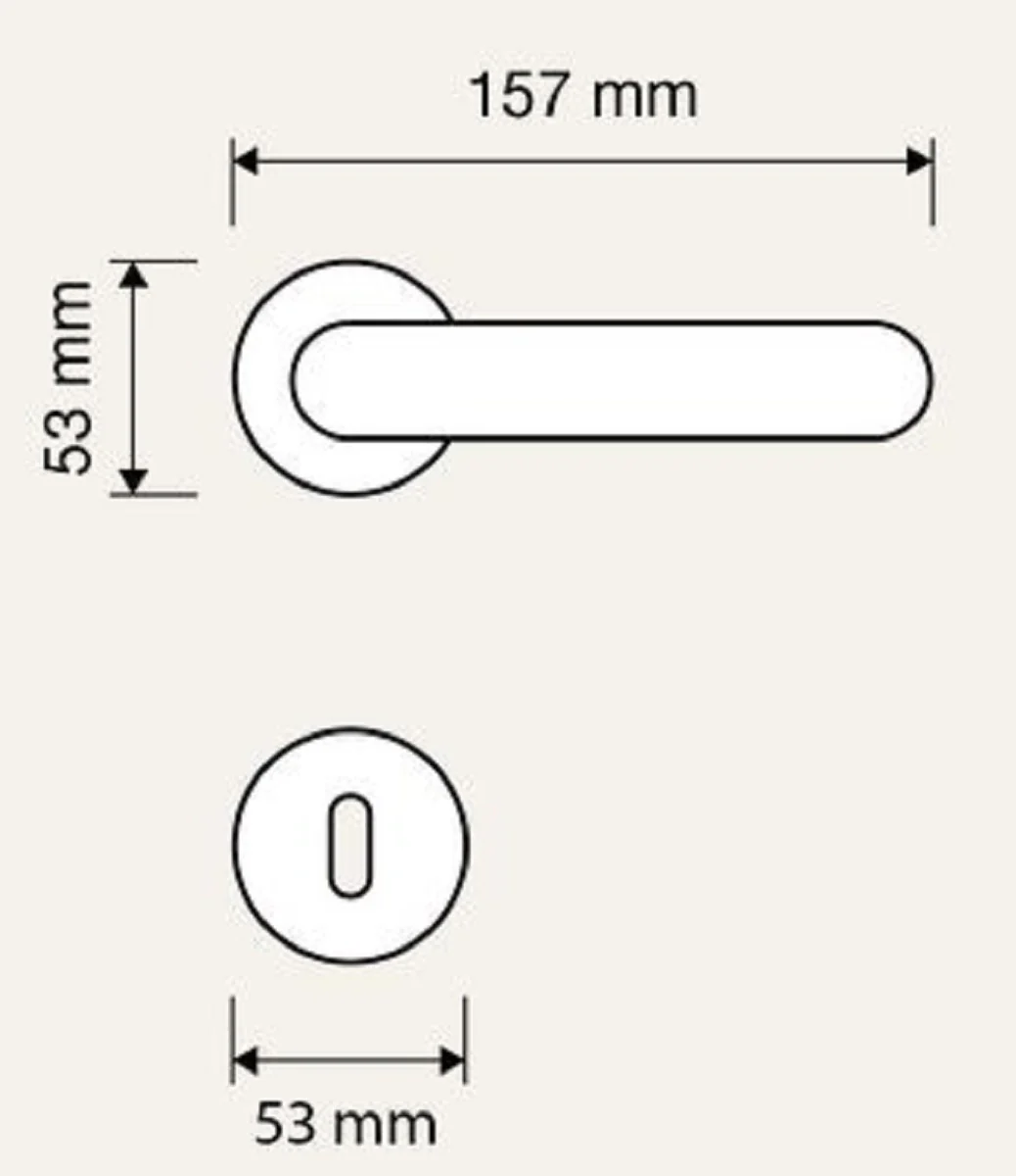 Baroque door handle set brass patinated 15.7 x H. 5.3 cm - Magnificent door handles in the baroque style
