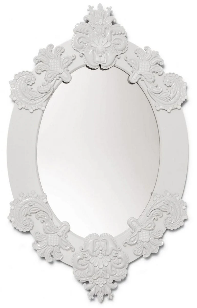 Designer mirror / wall mirror white 58 x H. 93 cm - luxury quality