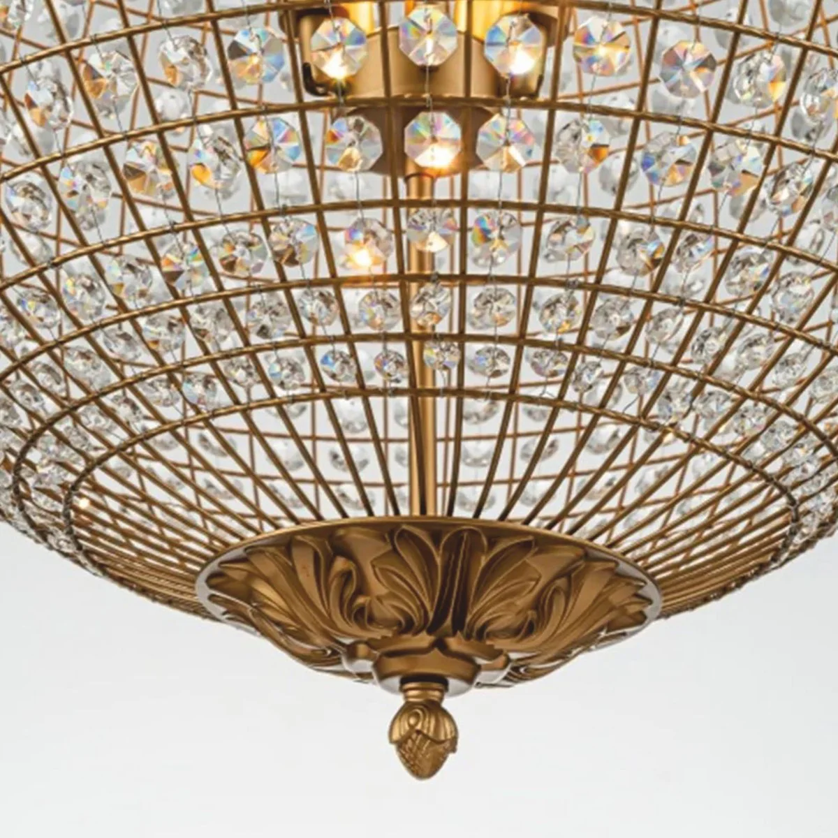 Baroque crystal chandelier gold Ø 61 x H. 80 cm - Baroque lights