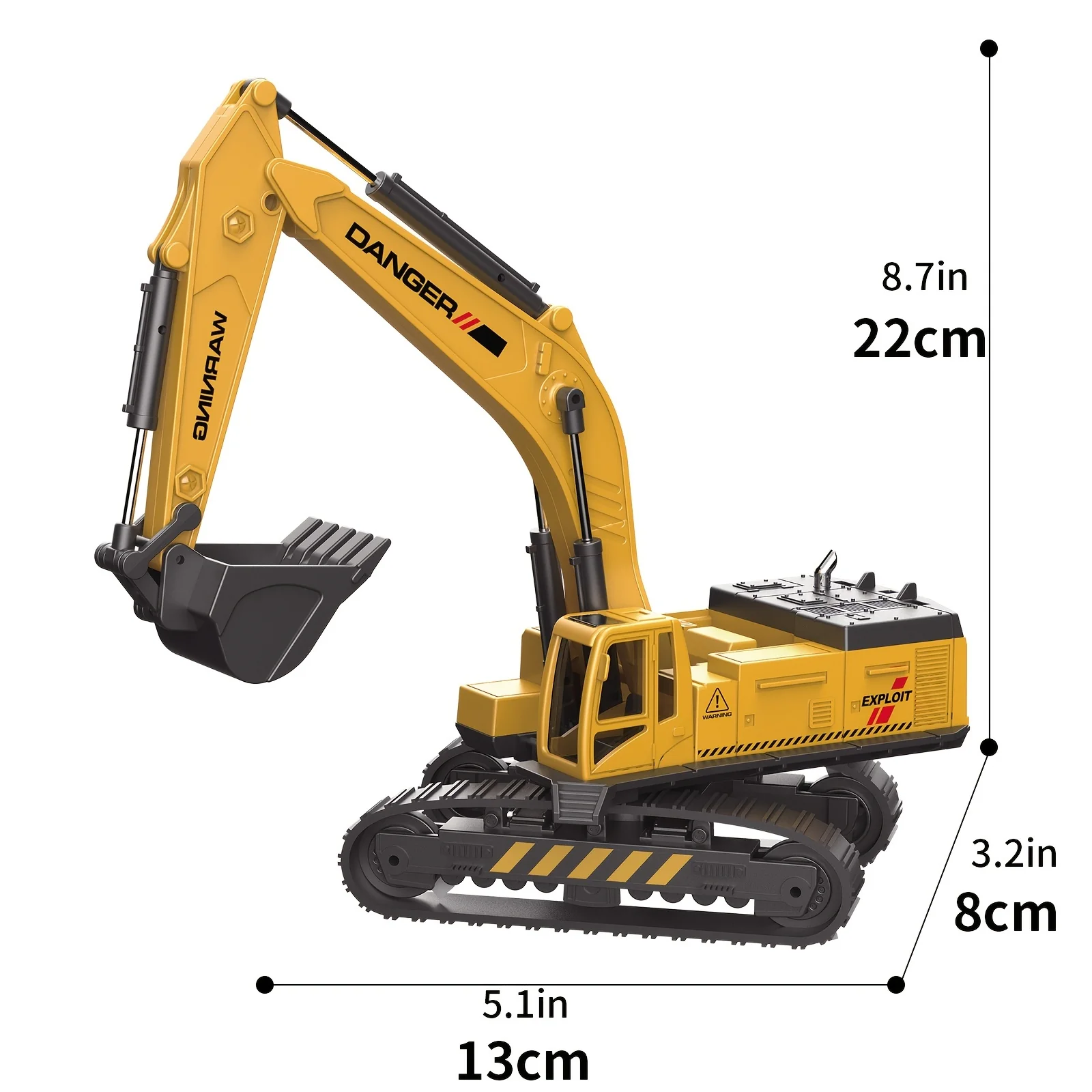 Aufregendes Baggerset aus Legierung für Kinder: Spaß beim Graben, Mischen und Entladen!