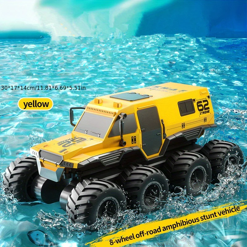 Amphibien-SUV mit Allradantrieb: ferngesteuertes 2,4-G-Auto für Land und Wasser – Outdoor-Spielzeuggeschenk für Jungen und Mädchen