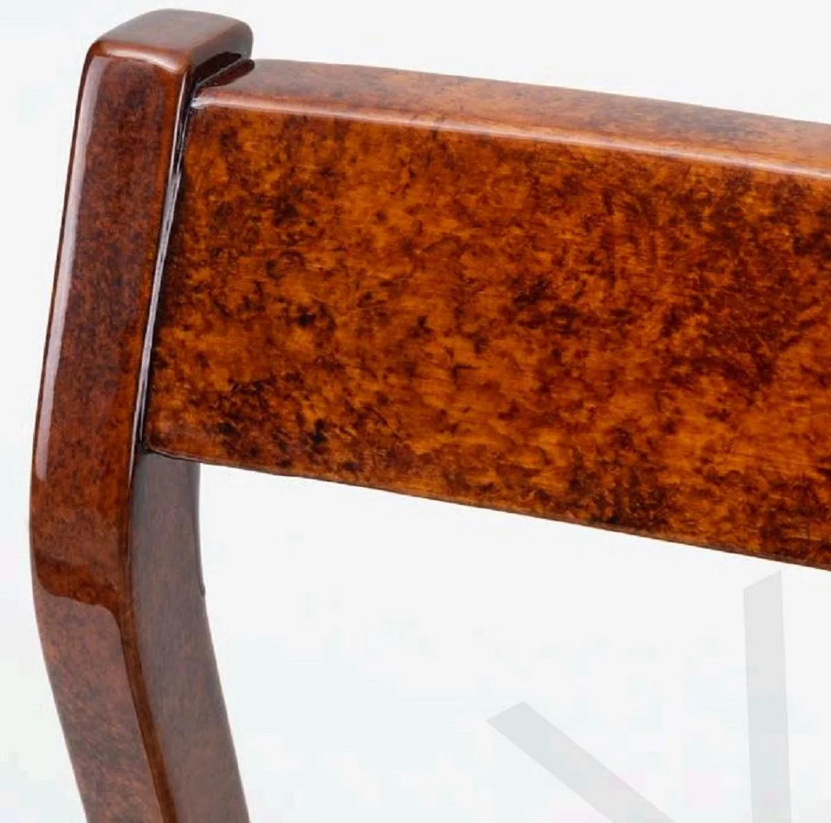 Luxury dining room chair set of 6 brown / cream 50 x 67 x H. 77 cm - Luxury solid wood kitchen chairs - Dining room furniture - Kitchen furniture - Luxury furniture - Luxury dining room furnishings