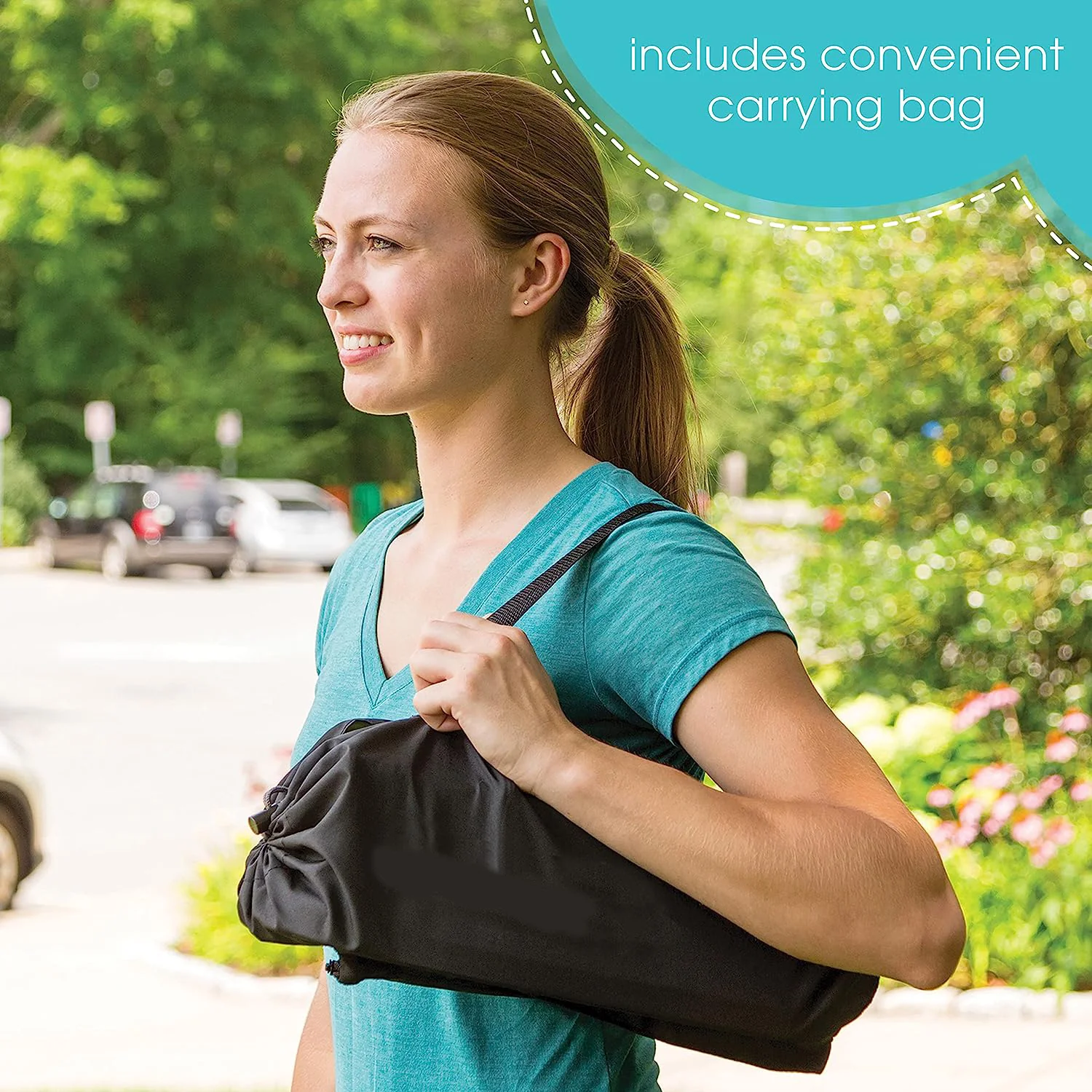 N Sit Tragbarer Sitzerhöhungsstuhl, Grau – Sitzerhöhung für den Innen-/Außenbereich – schnell, einfach und kompakt zusammenklappbar