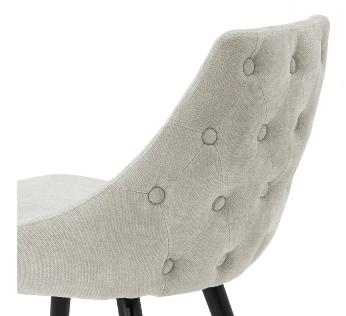 Luxury bar chair sand color / black 47 x 52 x H. 91 cm - luxury bar furniture