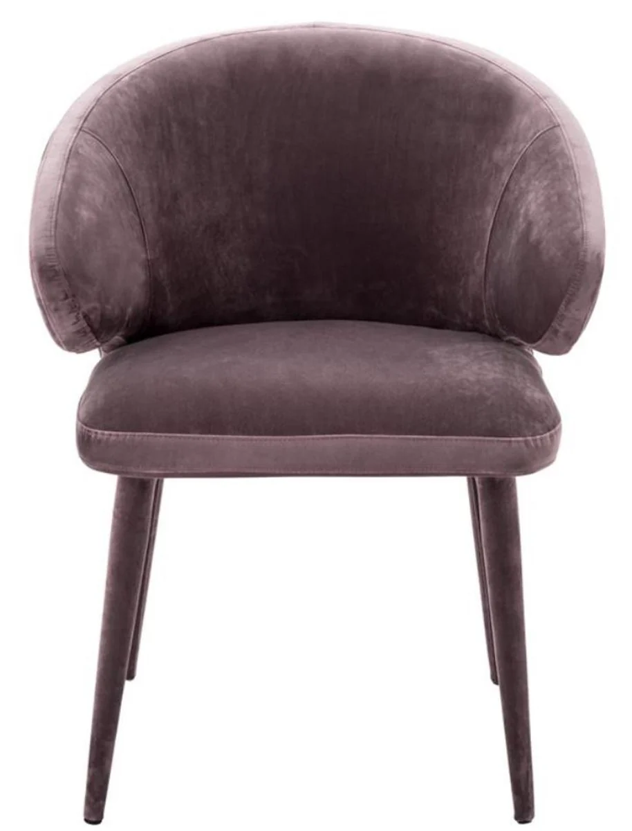 Designer dining room chair taupe 62 x 55 x H. 79 cm - luxury furniture