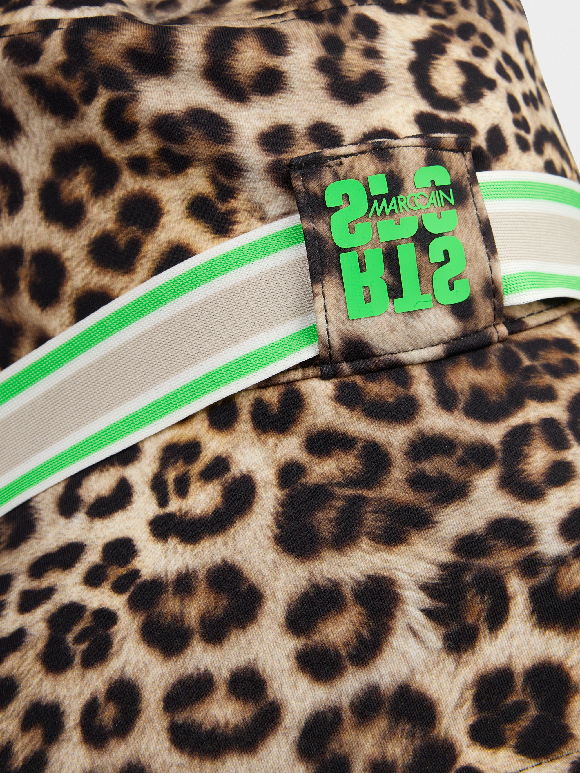 Marc-Cain Trendiger Fischerhut mit Leopardenmuster