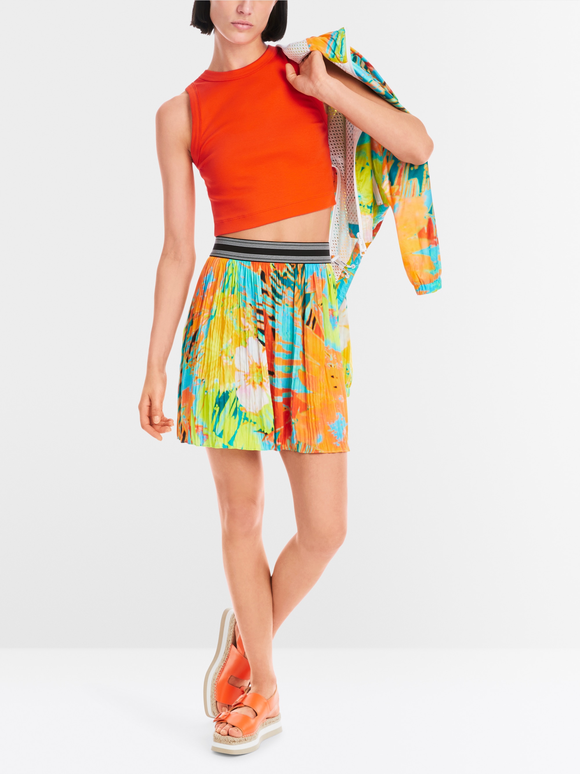 Marc-Cain Solides, kurzes Oberteil aus Baumwollstretch