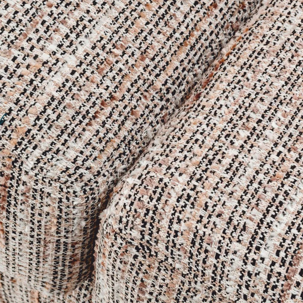 Luxury Living Room Sofa Beige / Black 255 cm - Living Room & Hotel Furniture