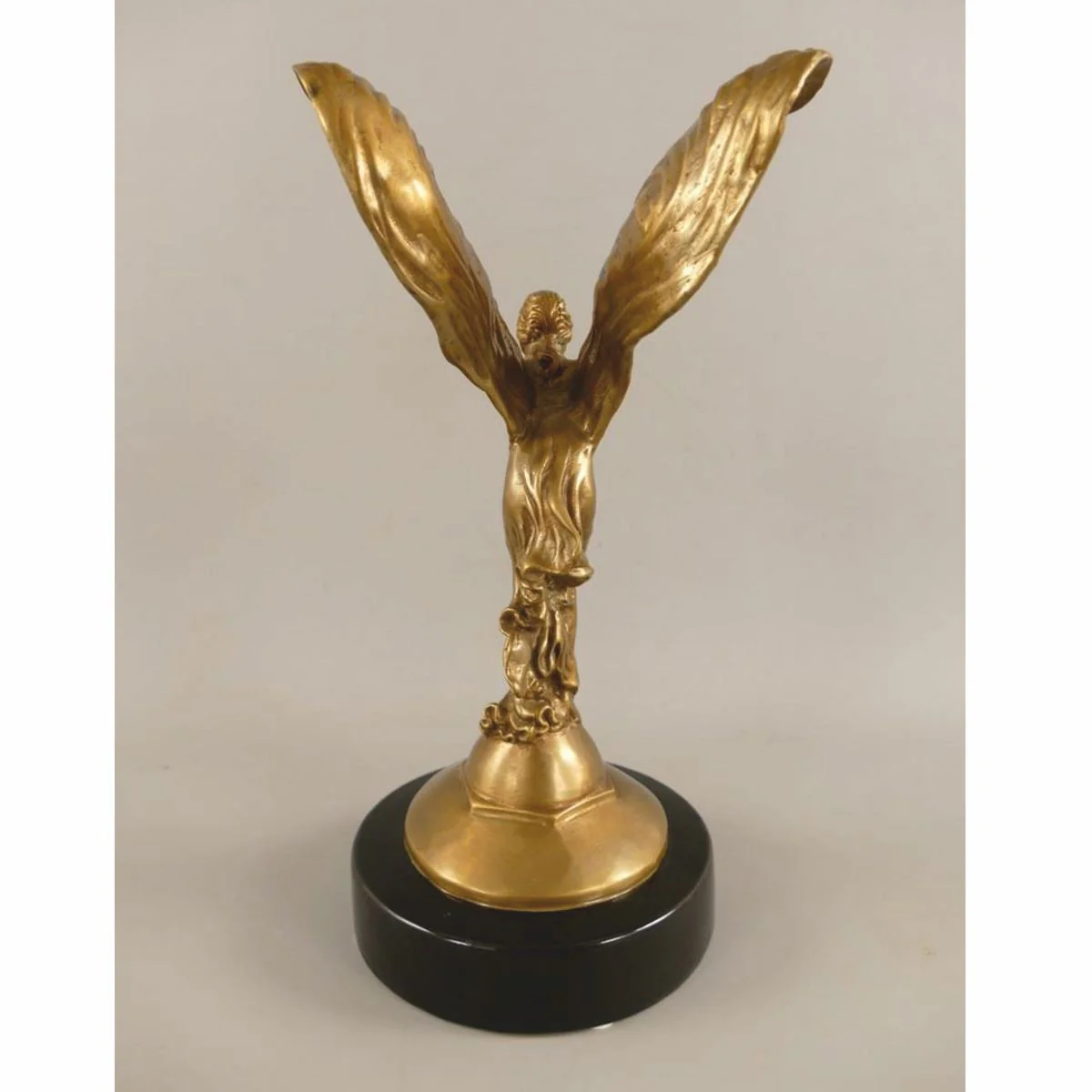 Luxury bronze sculpture woman with wings H. 33 cm - desk decoration