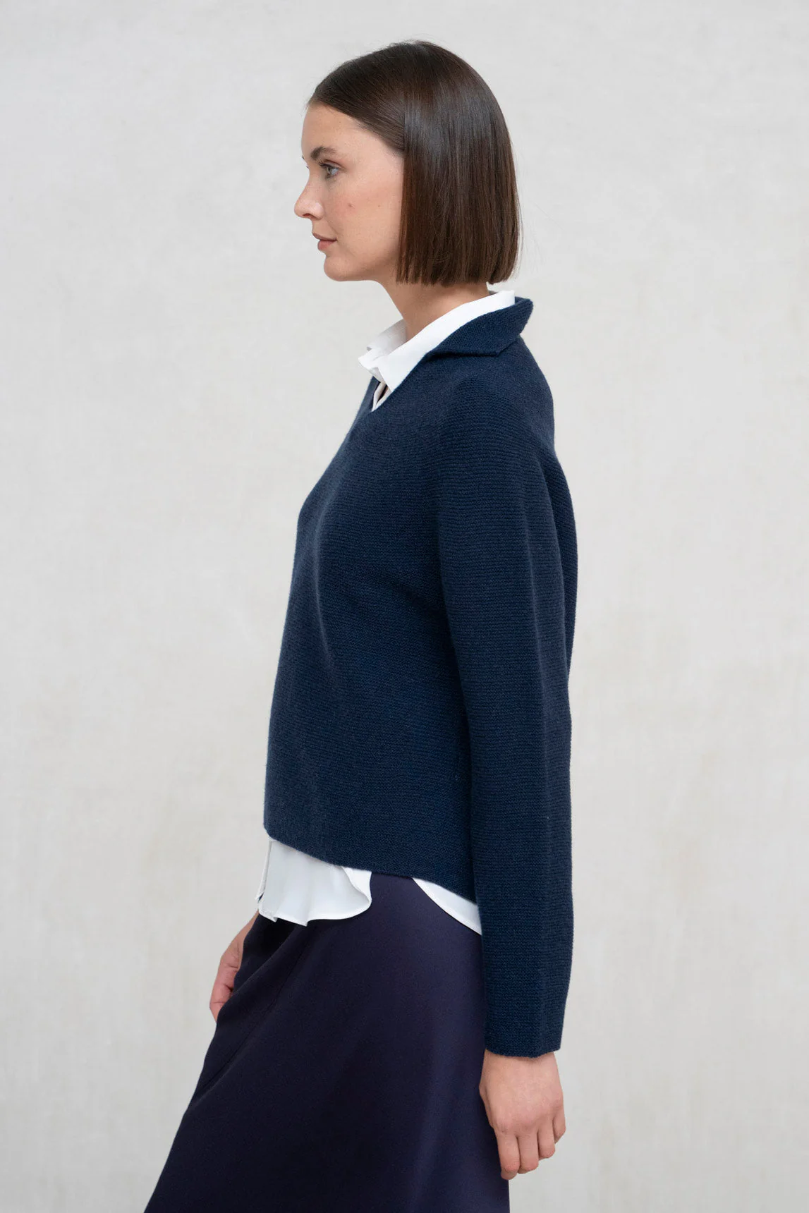 Rivera-Spanien Jersey Lana Kaschmir Trento Azul Marino