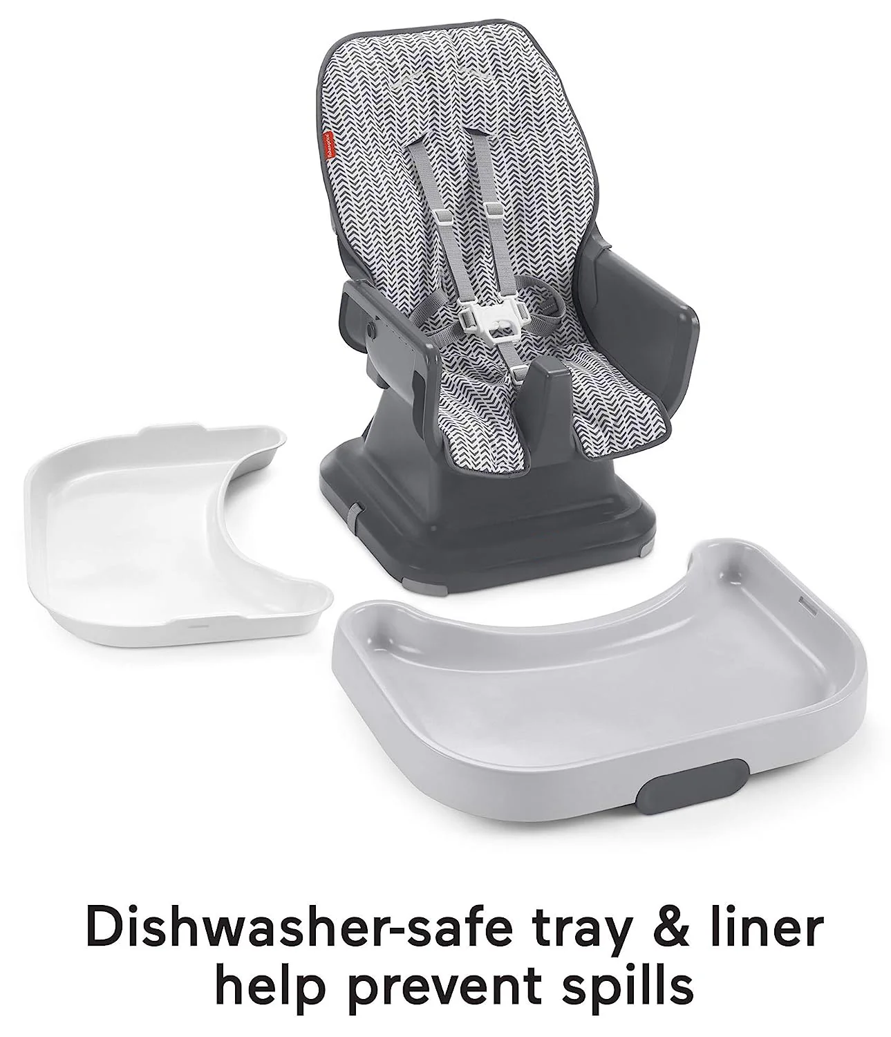 Einfacher, sauberer Hochstuhl für Babys und Kleinkinder, tragbarer Esszimmersitz mit herausnehmbarem Tabletteinsatz,