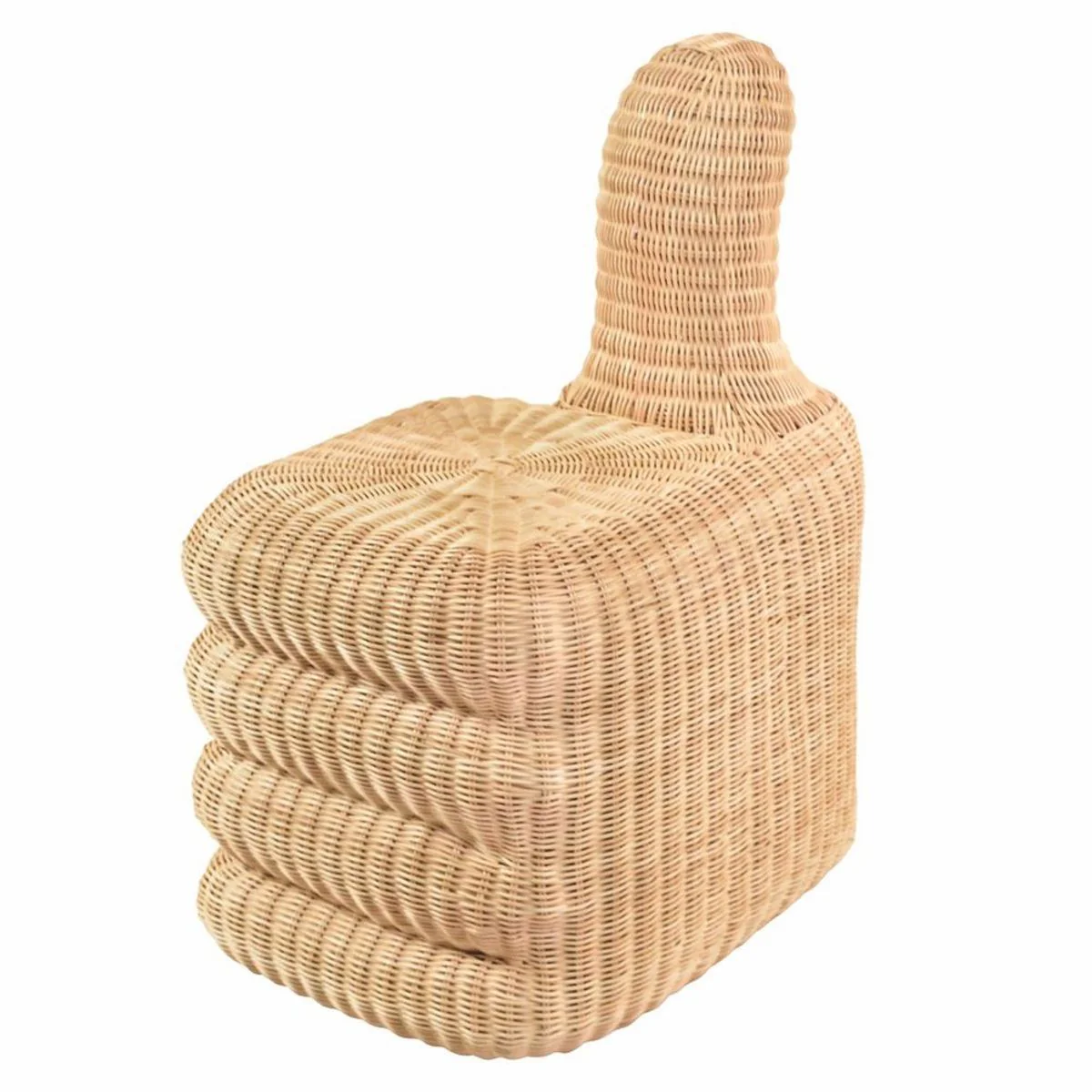 Luxury rattan stool natural color H. 77 cm - living room & hotel furniture