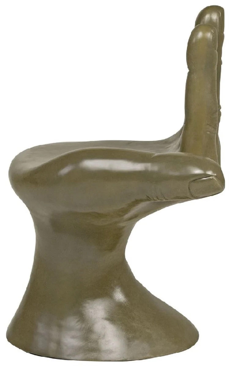 Luxury designer chair hand moss green 60 x 50 x H. 89 cm - Fiberglass chair - Luxury furniture - Designer furniture - Fiberglass furniture