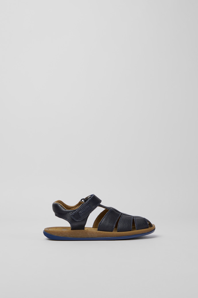 Bicho Dunkelblaue Leder Sandalen für Jungen