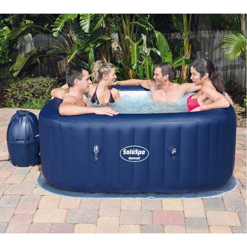 Bestway Saluspa 6 - Person 60 - Jet Vinyl Runde aufblasbare Whirlpool in Marine