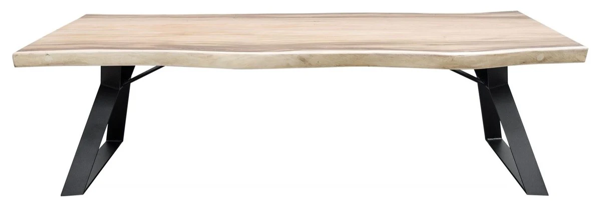 Luxury dining table natural colors / black - luxury collection