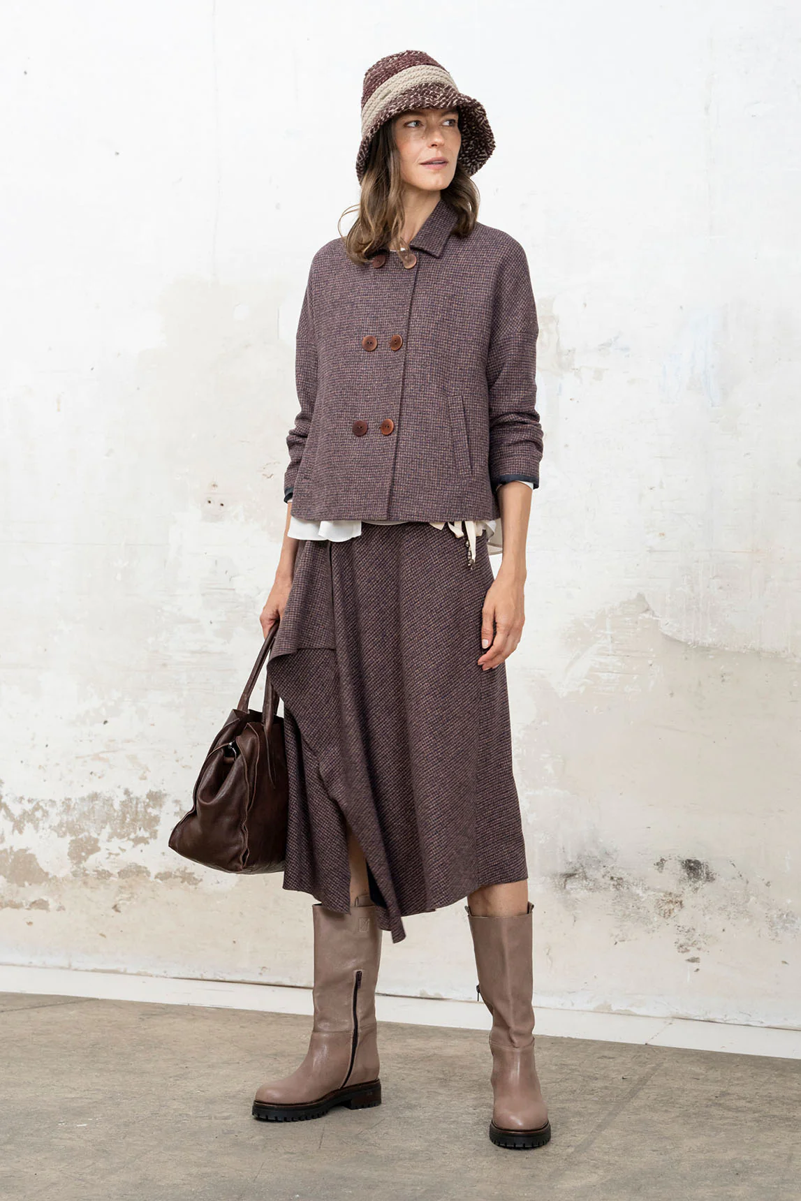 Rivera-Spain Burgunderfarbener Gisela-Rock