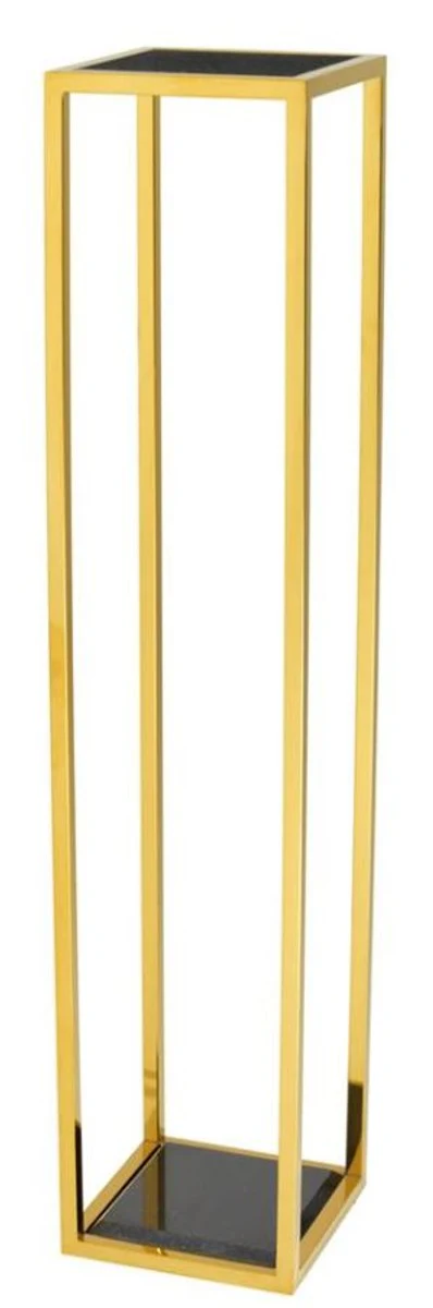 Luxury side table gold 25 x 25 x H. 120 cm - designer table furniture