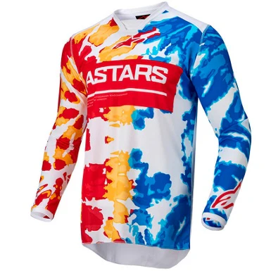CAMISETA ALPINESTARS RACER SQUAD 22 AZUL / ROJO / AMARILLO