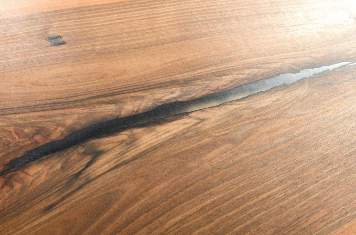 Luxury solid wood dining table brown 200 x 100 x H. 76 cm - Kitchen table made of solid walnut wood - Dining room furniture - Solid wood furniture - Luxury furniture