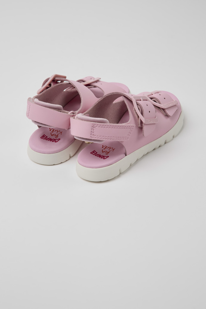 Oruga Pink Leder Sandalen für Kinder