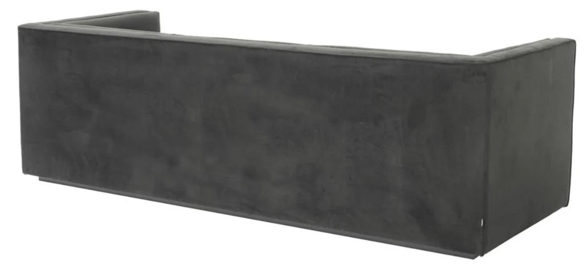 Luxury 3-seater sofa anthracite gray 231 x 86 x H. 73.5 cm - Luxury living room sofa