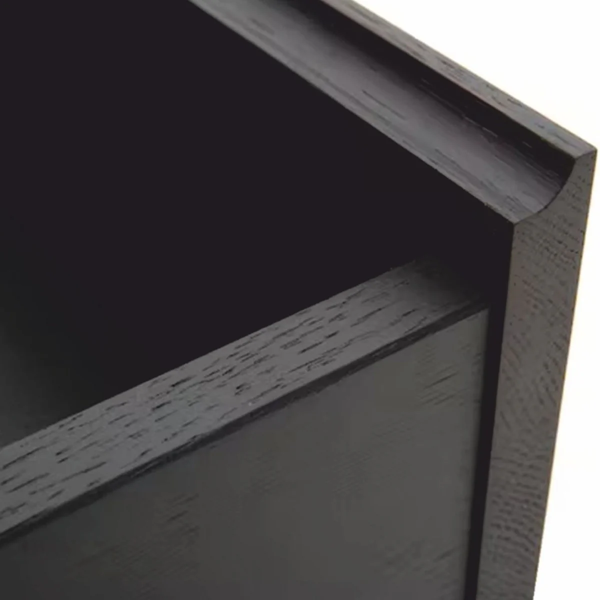 Country style bedside table with drawer black 70 cm - bedroom furniture