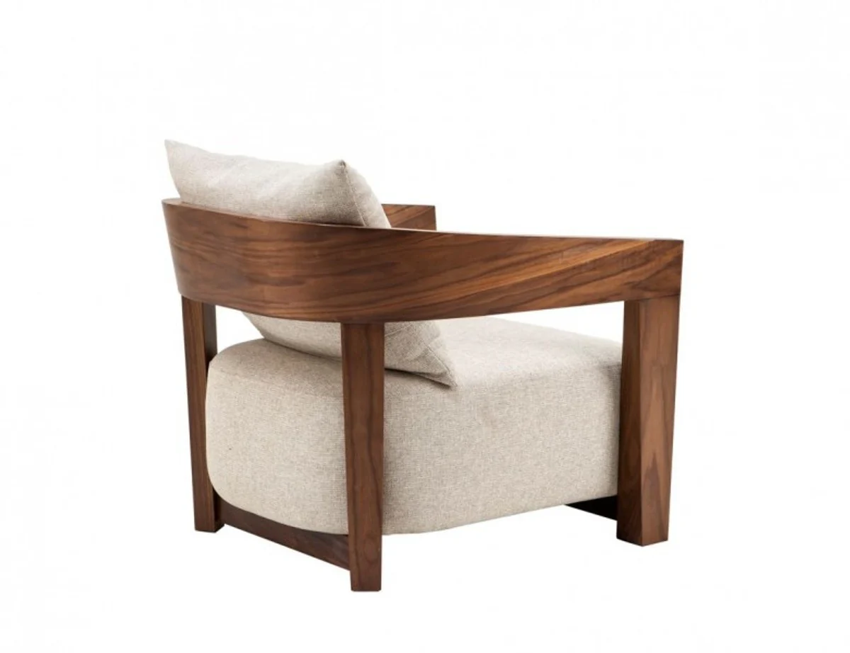 Luxus Art Deco Mahagoni Sessel - Luxus Hotel Möbel