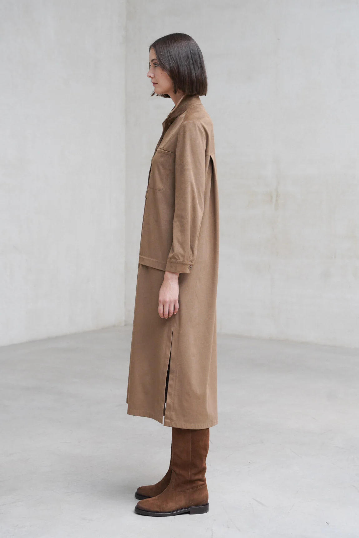 Rivera-Spain Camel Asti Gehrockkleid