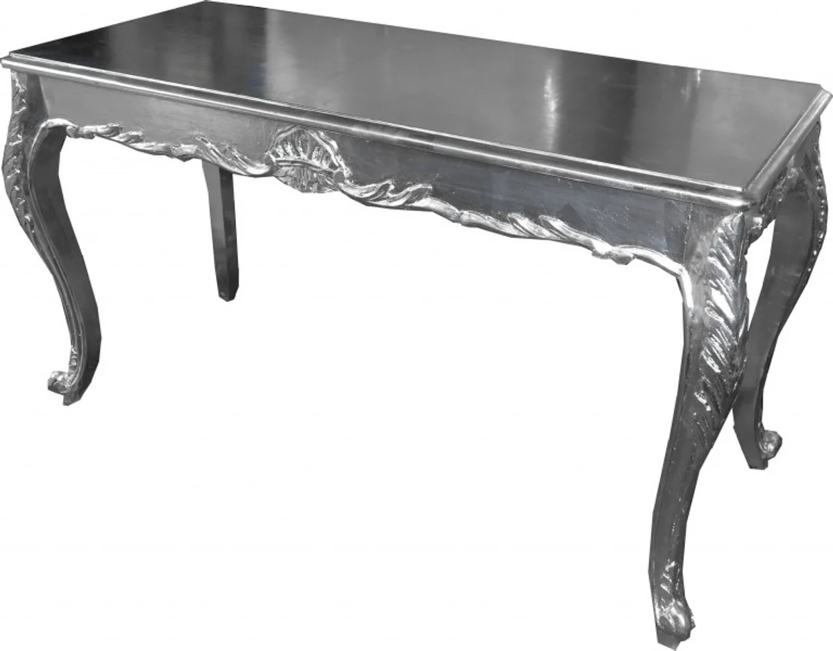 Baroque dining table silver 140 x 60 cm - dining room table - furniture dining table - console table - console