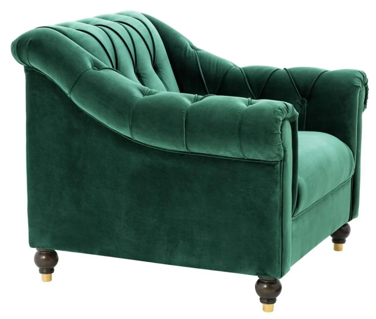 Luxury Chesterfield armchair green 99 x 90 x H. 81.5 cm - Limited Edition