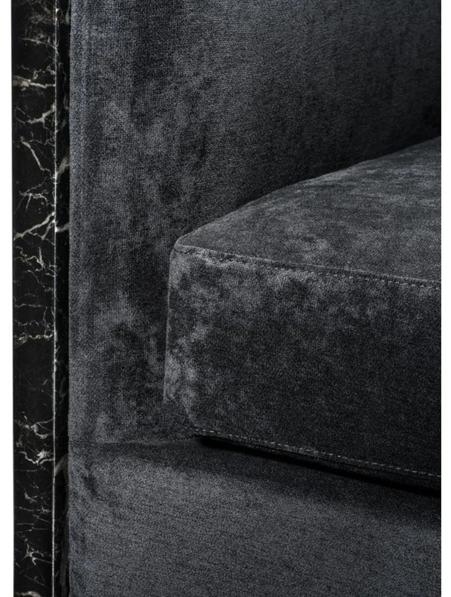 Luxus Hotel Sessel Schwarz 71 x 70 x H. 68 cm - Limited Edition