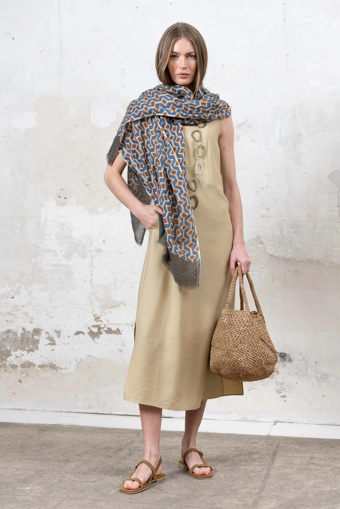 Rivera-Spanien Kleid Tissi beige