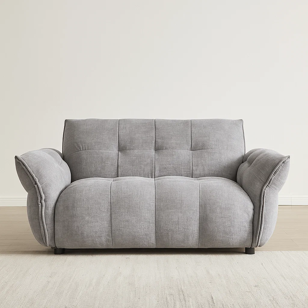 2-Sitzer-Sofa aus grauem Polyester für das Wohnzimmer, 170×89×79 cm - G7uokj0rvizb