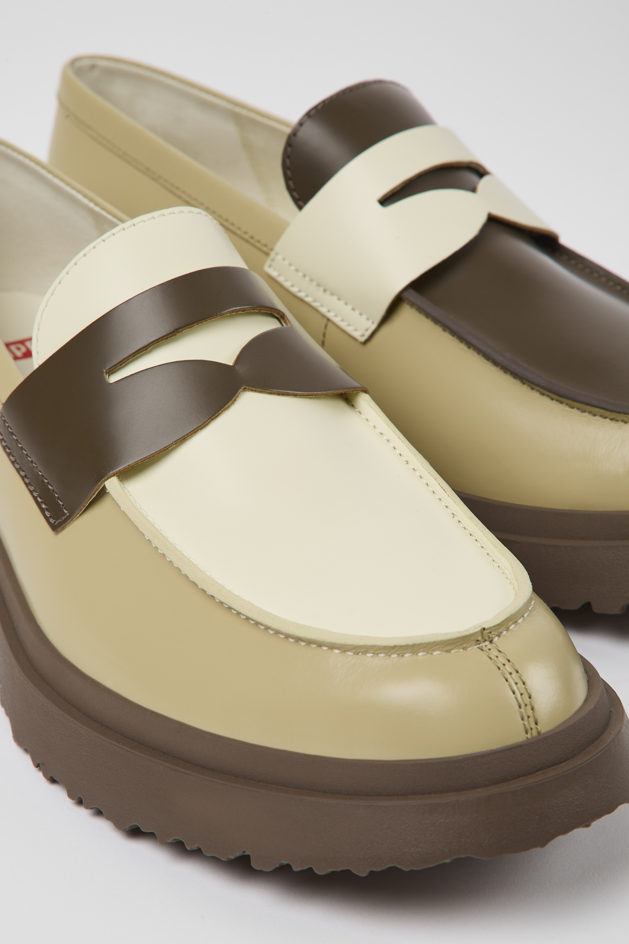 Twins - Mehrfarbige Leder-Loafer für Männer