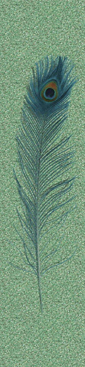 Harald Glööckler designer baroque non-woven wallpaper 52724 - peacock feather - green / blue