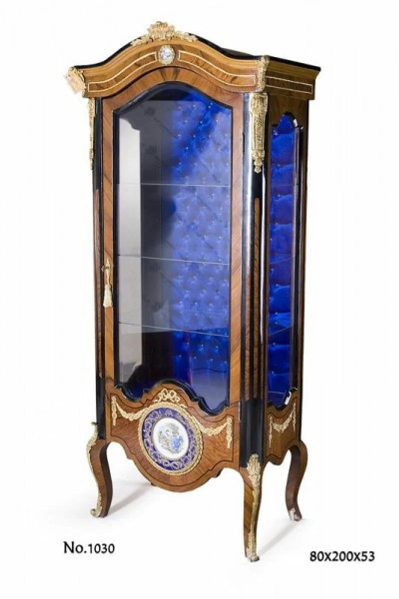 Baroque display cabinet 80 x 53 x H. 200 cm - Baroque living room cabinet