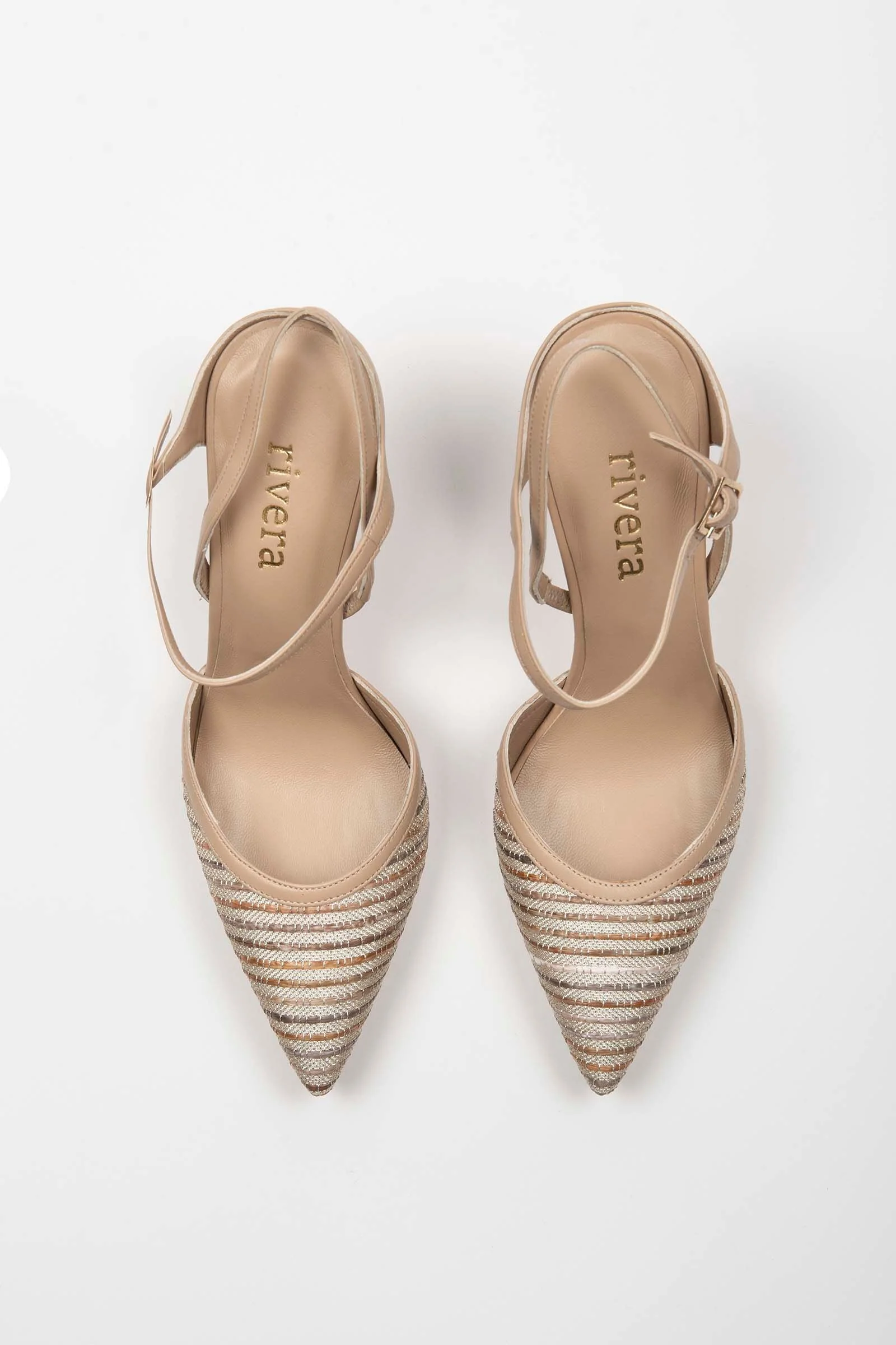 Rivera-Spain Vernazza nackte Slingback-Pumps