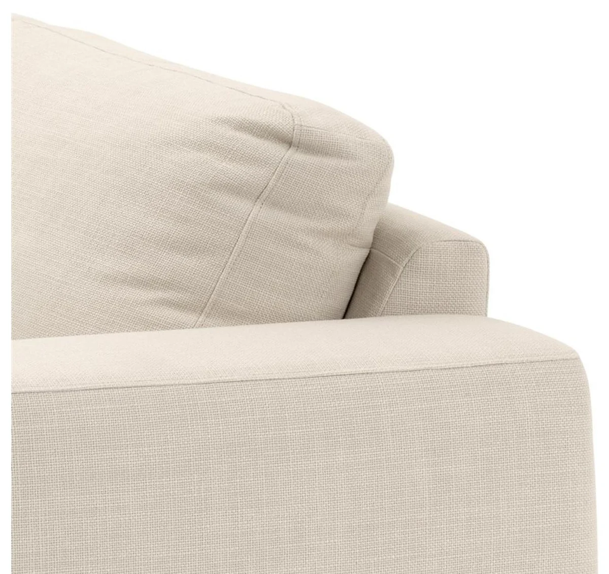 Luxury sofa natural color 223 x 93 x H. 80 cm - luxury living room furniture