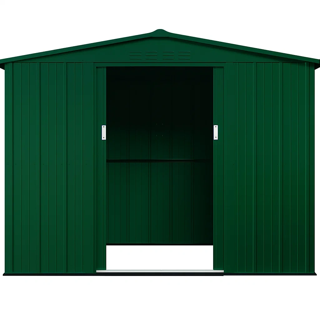 Gartenhaus aus grünem, verzinktem Stahl, 5,2 m² - znGSdze142ty