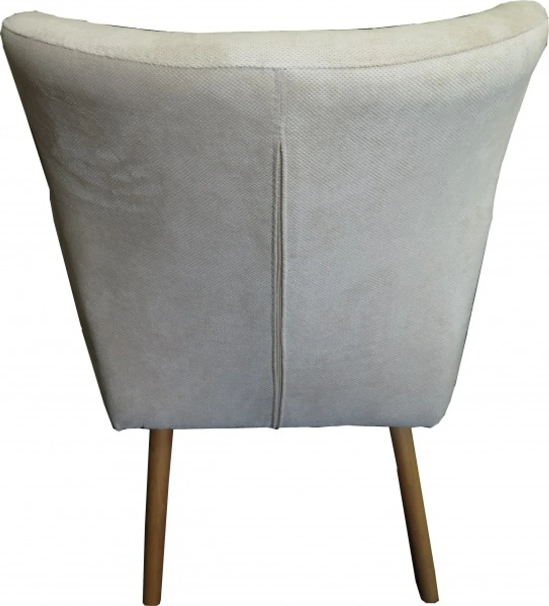 Retro salon chair beige-grey - cocktail chair 60s chair