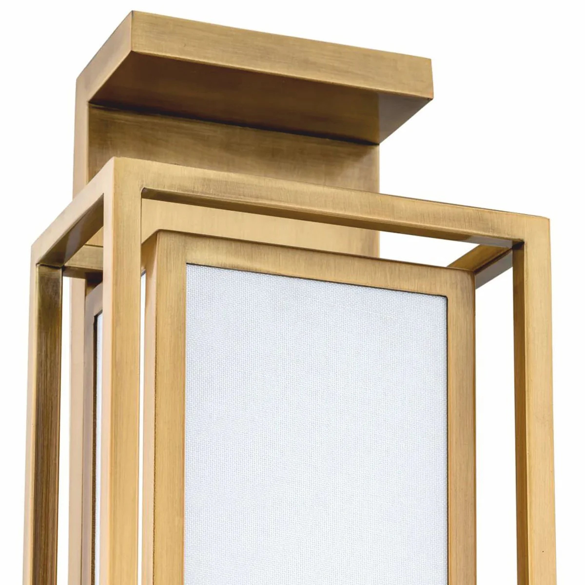 Luxury wall light antique brass / white H. 70 cm - Luxury Lights