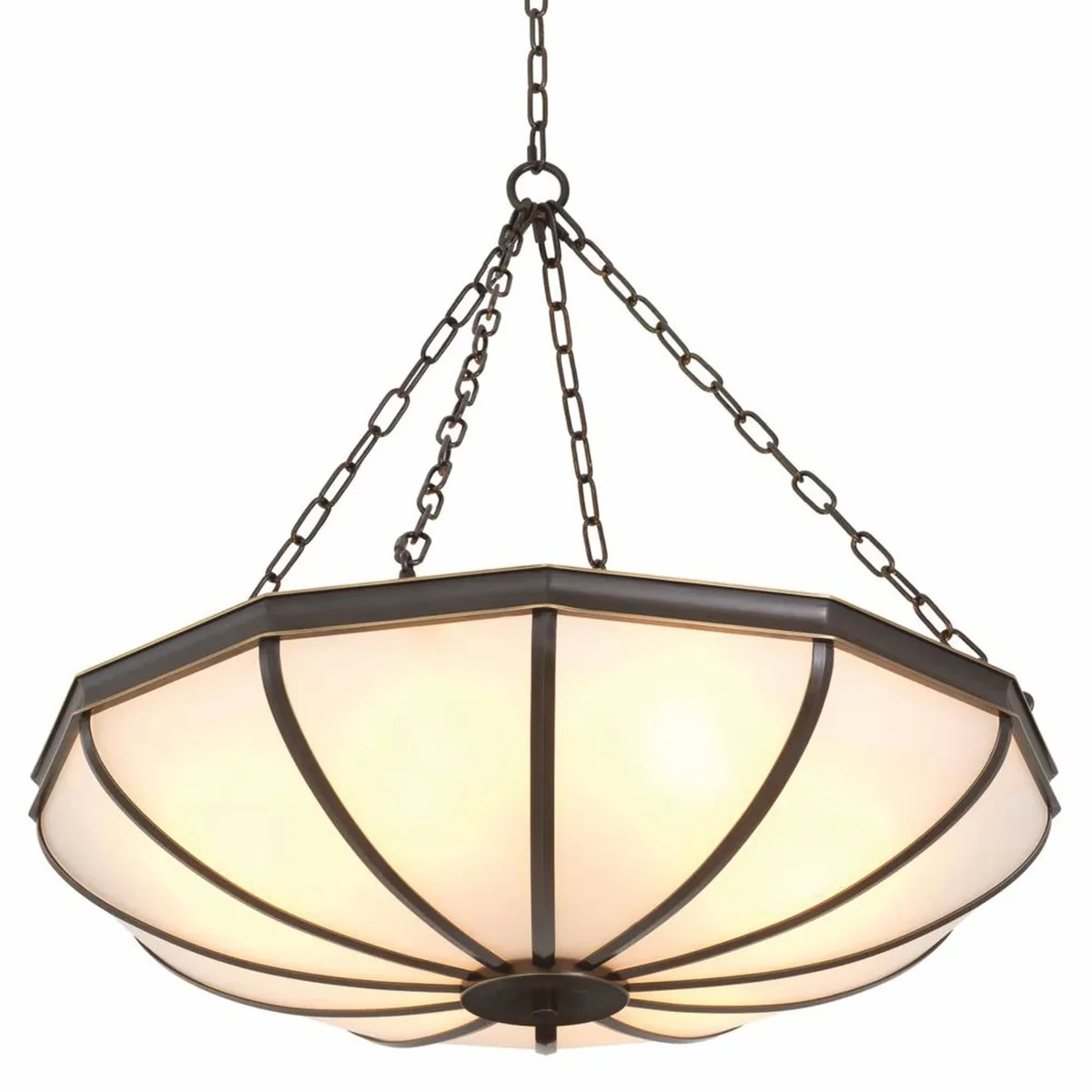 Luxury chandelier bronze / white 80 cm - Luxury Furniture - Luxury Interior