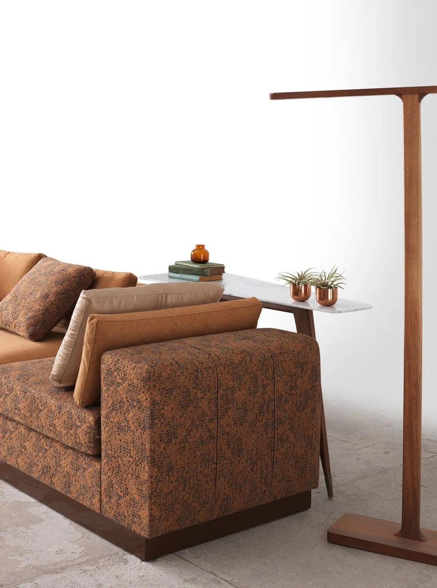 Luxury corner sofa light brown / brown / dark brown 450 x 225 x H. 73 cm - living room sofa - living room furniture - luxury furniture - luxury living room furnishings