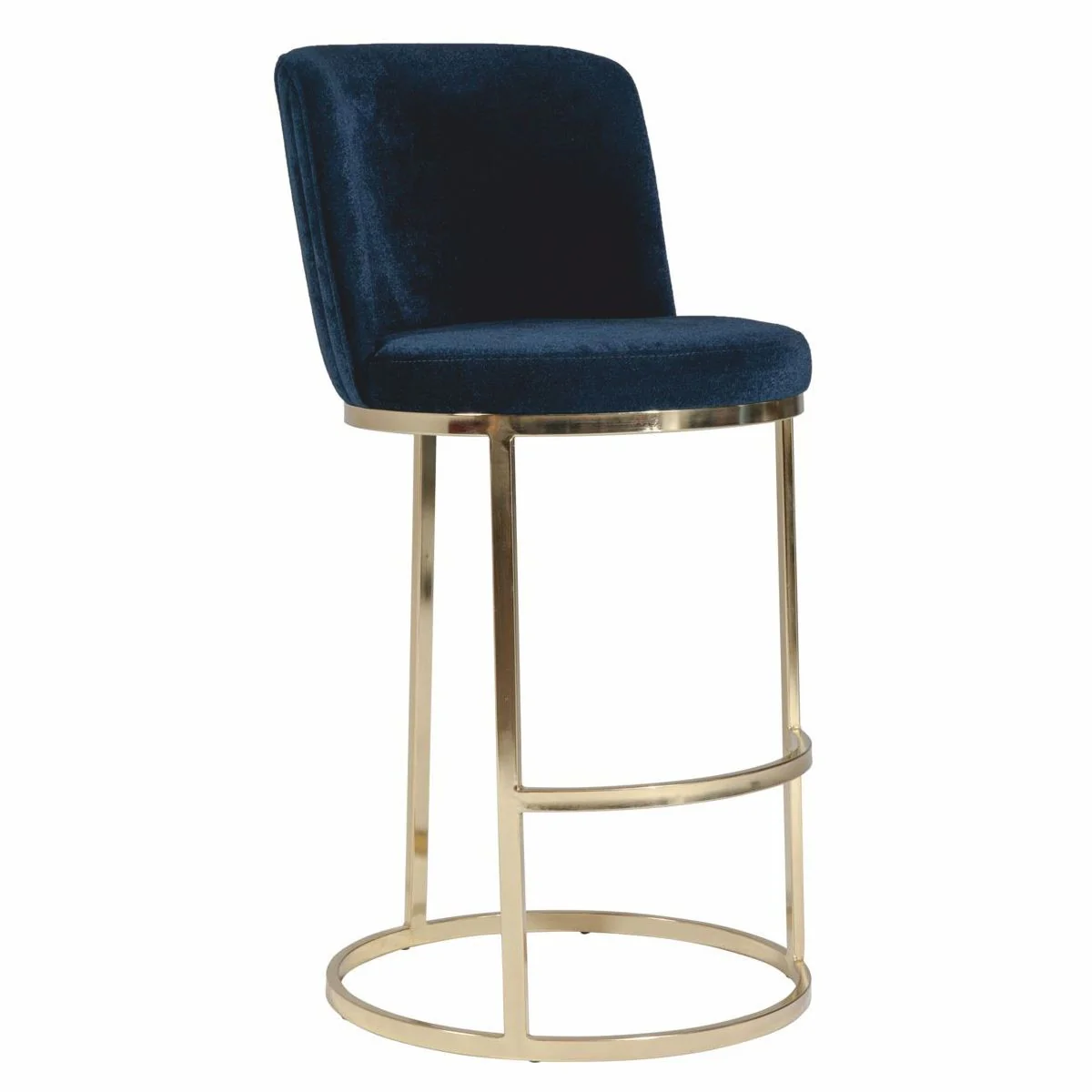 Luxury bar chair set of 6 dark blue / gold H. 110 cm - bar furniture