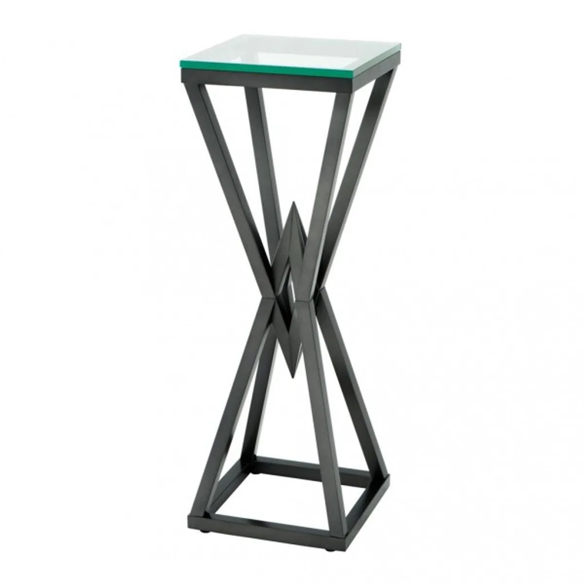 Luxury side table / column stainless steel bronze finish 35 x 35 x H 101 cm - Table Furniture