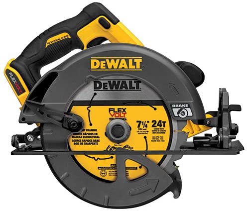 DEWALT FLEXVOLT 60V MAX CIRCULAR SAW, 7 1/4-INCH, BRUSHLESS, TOOL NUR (DCS575B)