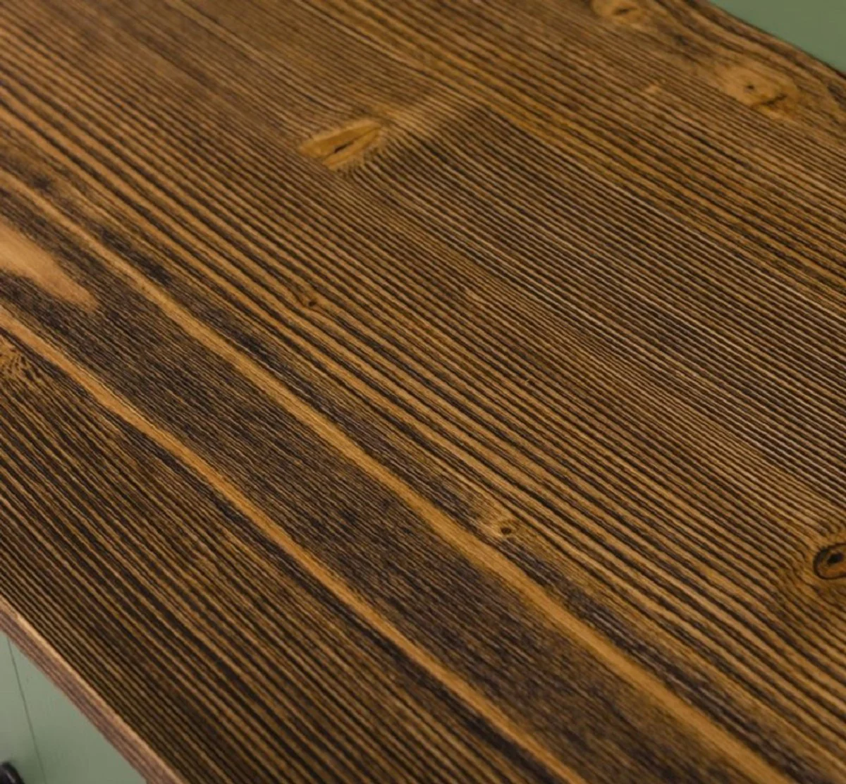 Country house style solid wood wardrobe green / brown 140 x 41 x H. 210 cm - wall wardrobe - hallway cabinet - hallway furniture - wardrobe furniture - country house style furniture